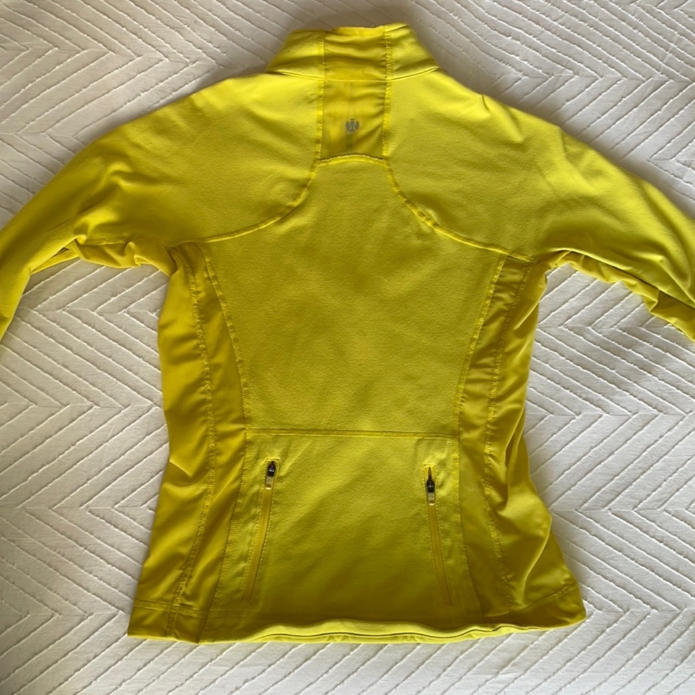 Lululemon yellow zip-up